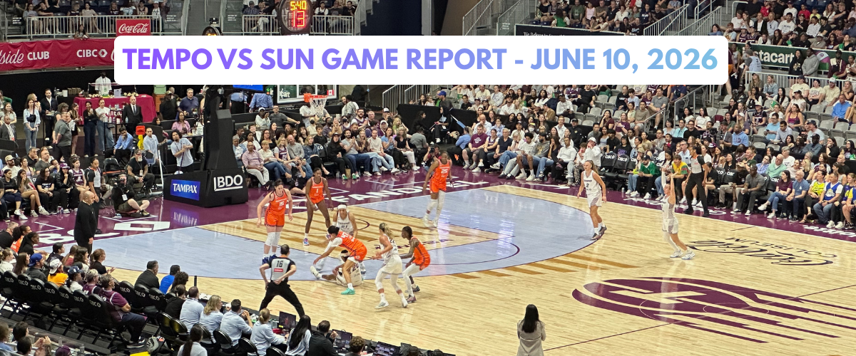 Tempo vs Sun Game Report – June 10, 2026